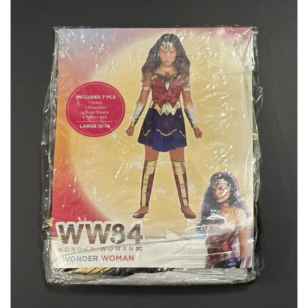 Wonder Woman WW84 Child Costume DC Superhero Size L (12-14)